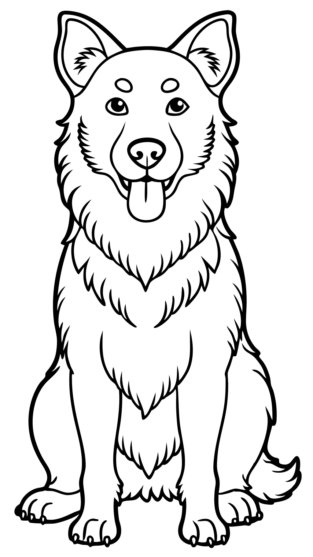 real dog coloring pages